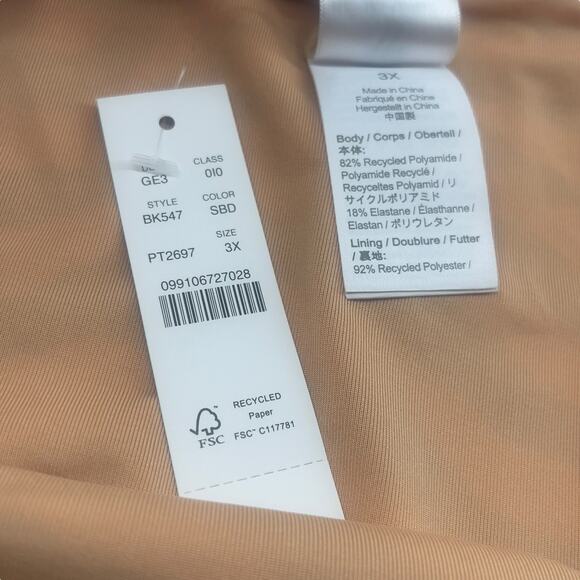 J Crew Curved Waist Bikini Bottom Zebra Stripe Cheeky Swim Plus Sz 3X BK547‎ New - Picture 5 of 6